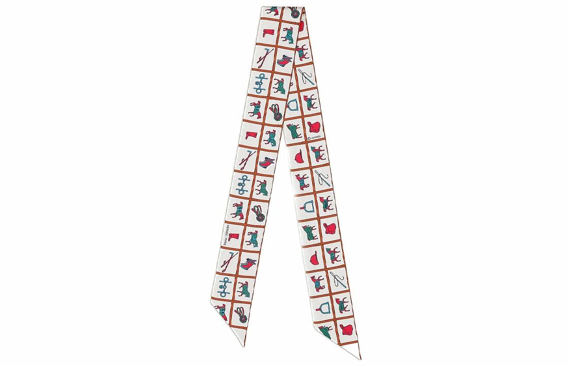 Женская сумка Hermes Horse Blanket Twilly (разноцветная)
