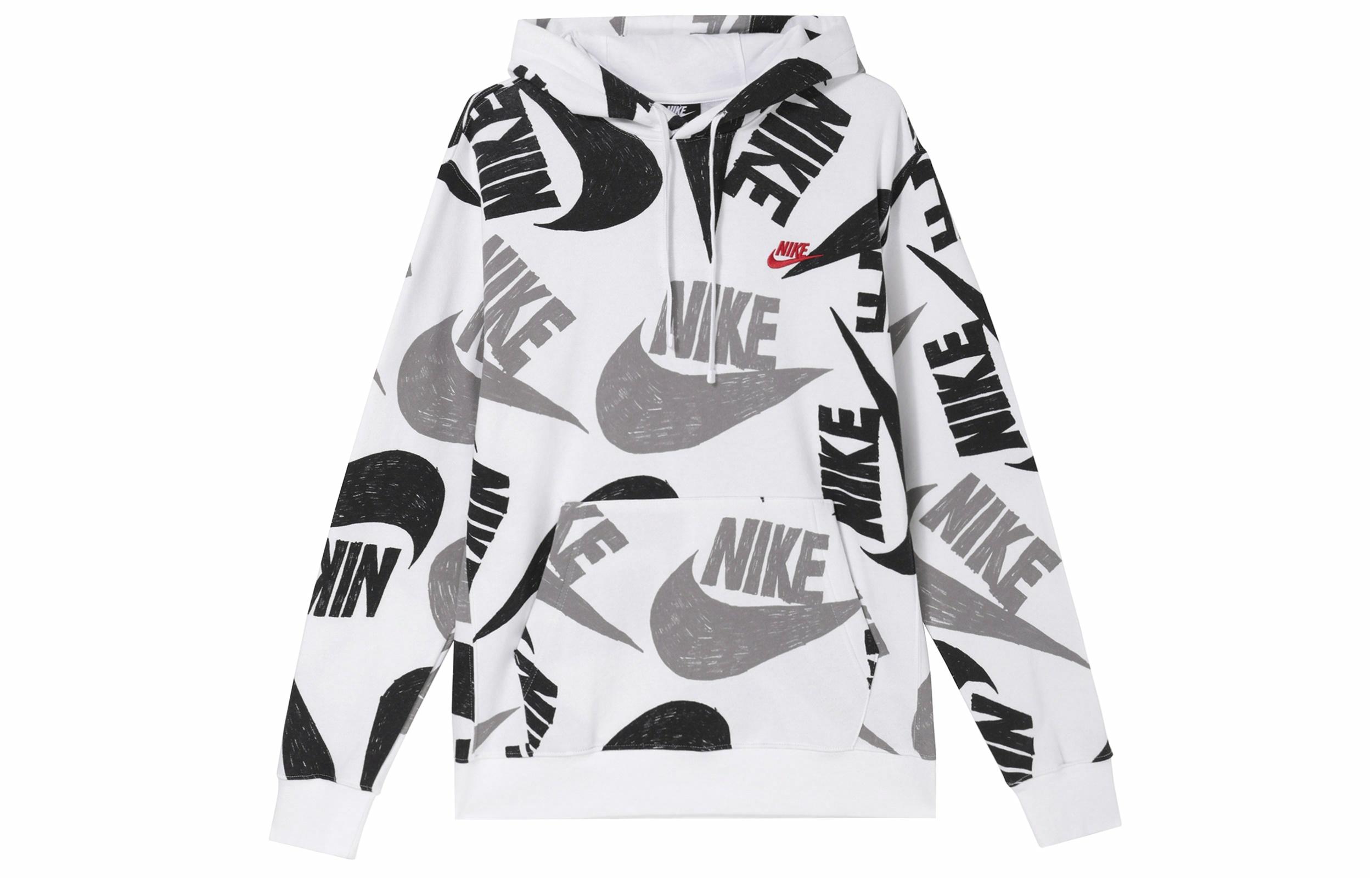 Мужская худи Nike (черно-белая) — фото 2