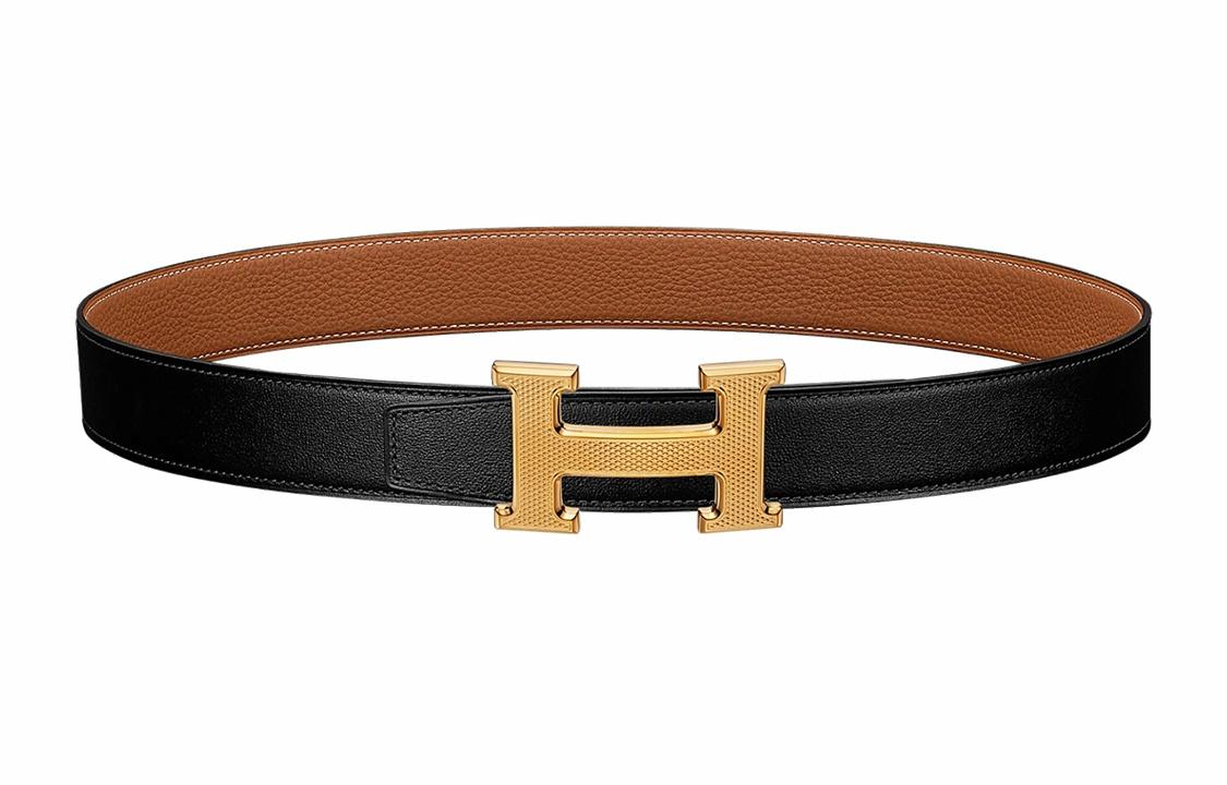 Женский ремень Hermes (черно-коричневый)