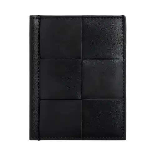 Bottega Veneta Calfskin Card Holder Men's Black