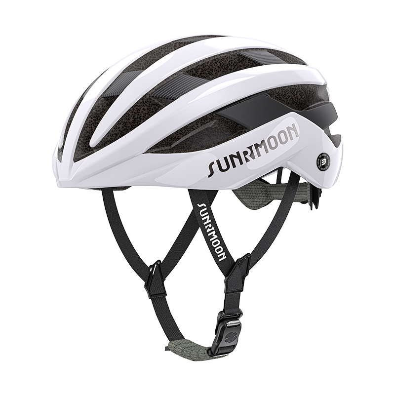 SUNRIMOON x Daniel Wu joint model TS-99 Sariel 3D GRID outdoor cycling helmet 3D GRID EPS+PC Large head circumference XL size Safety tail light Unisex half helmet