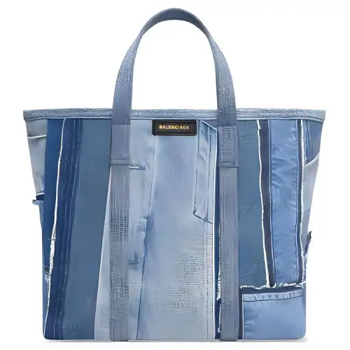 Balenciaga Denim Tote Bag, Shopping Bag, Handbag Medium Women's Blue