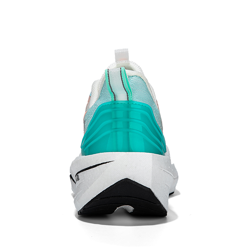TAYAO Slip Resistant, Abrasion Resistant, Breathable Low top Casual Running Shoes Unisex White Orange