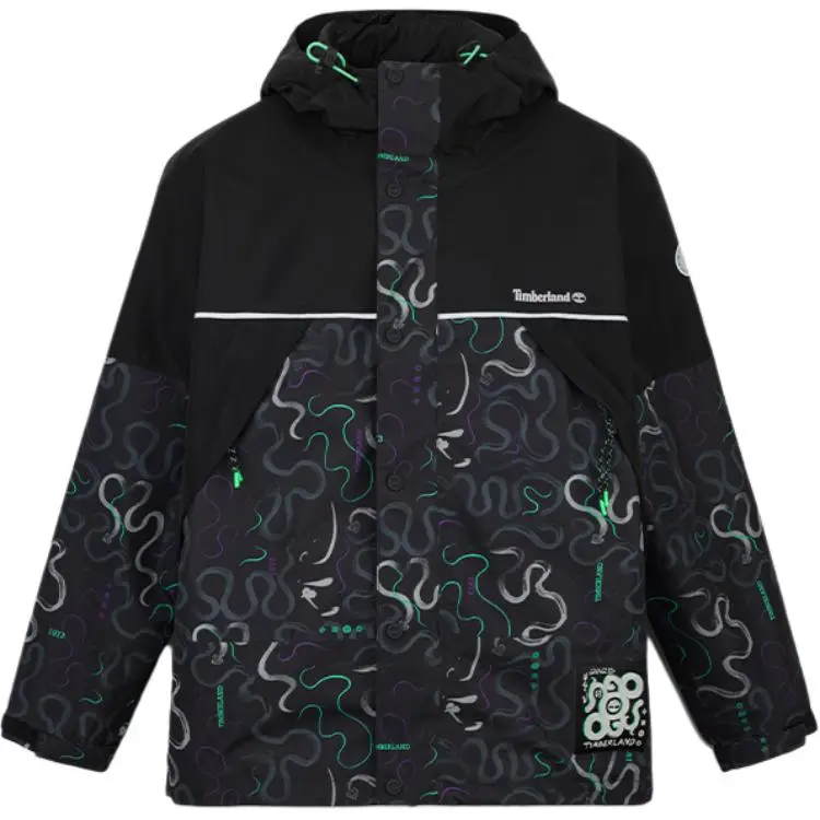 Timberland Hiking Waterproof And Windproof To Keep Warm Windbreaker Jacket Men's Print