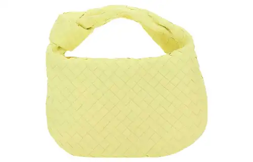 Bottega Veneta Jodie Intrecciato Shoulder Bag Teen Lemon