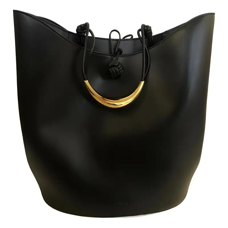 Bottega Veneta Cow Leather Handbag, Shoulder Bag Women's Black