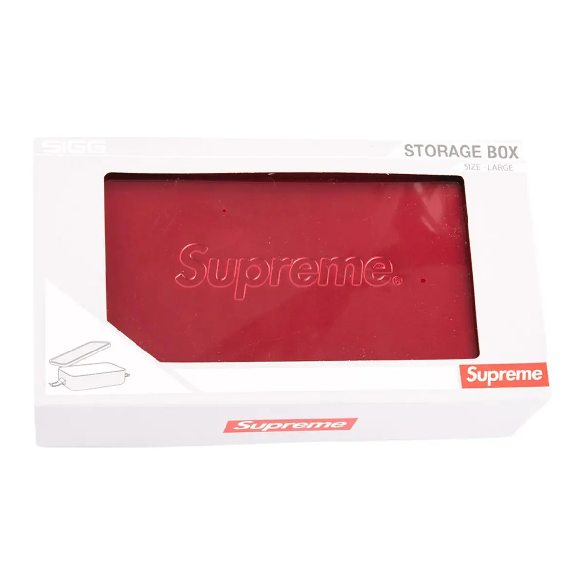 Supreme Metal Storage Boxes Large Men's Red