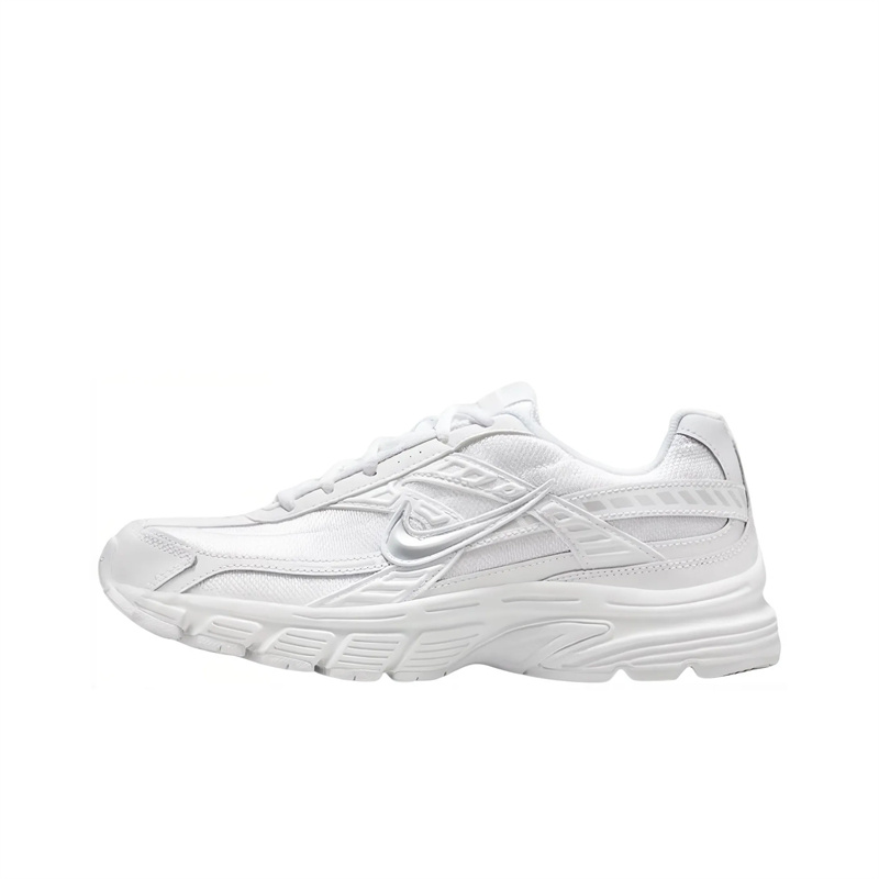 Nike Initiator fashionable and versatile retro non-slip wear-resistant low-top children's running shoes silver
