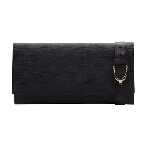 GUCCI PVC Polyvinyl Chloride Wallet Women's Brown