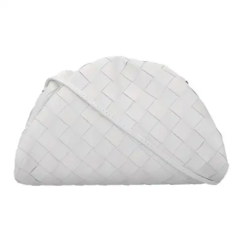 Bottega Veneta Sheepskin Clutch Women's White