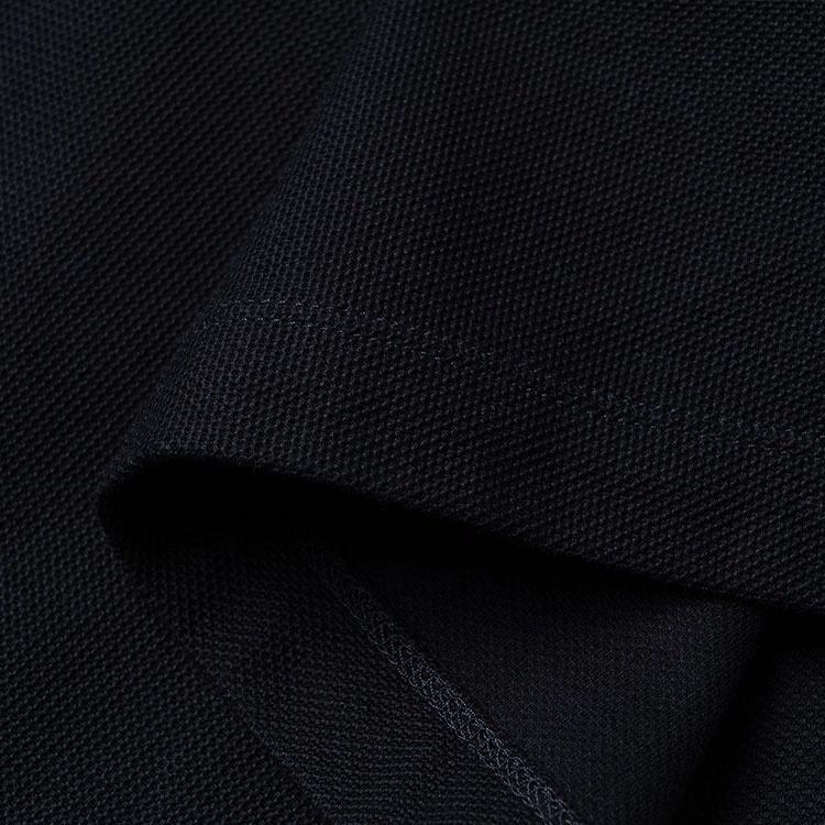 Мужская футболка-поло Burberry (черная) — фото 7