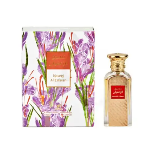 AFNAN Naseej Al Zafaran perfume gourmet floral and fruity fragrance EDP 50ml