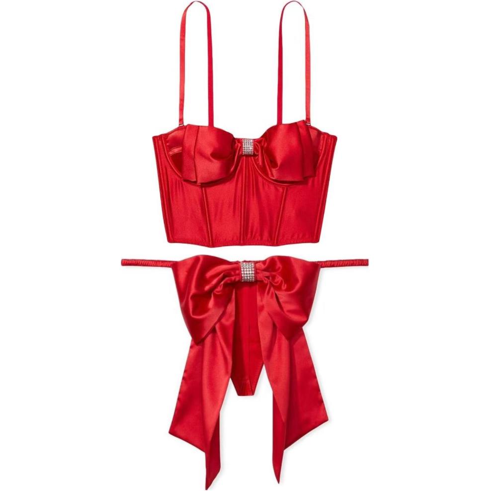 Женский комплект белья Victoria's Secret (красный)