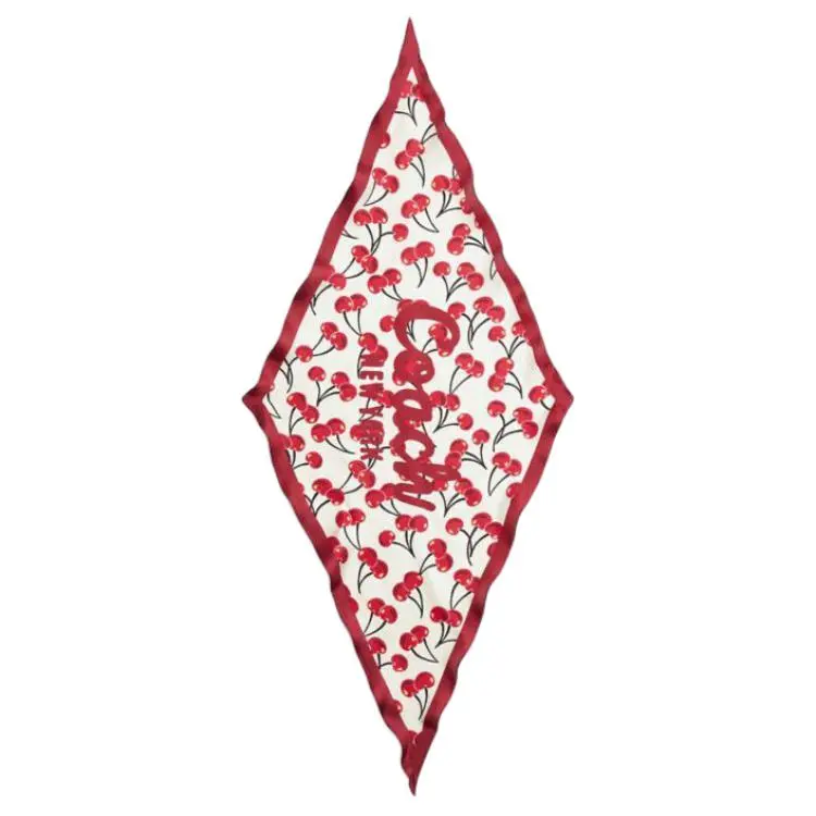 COACH Silk Silk Scarves Unisex Red