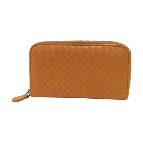 Bottega Veneta Bottega Veneta Luggage Collection Long Sheepskin Wallet Unisex Yellow