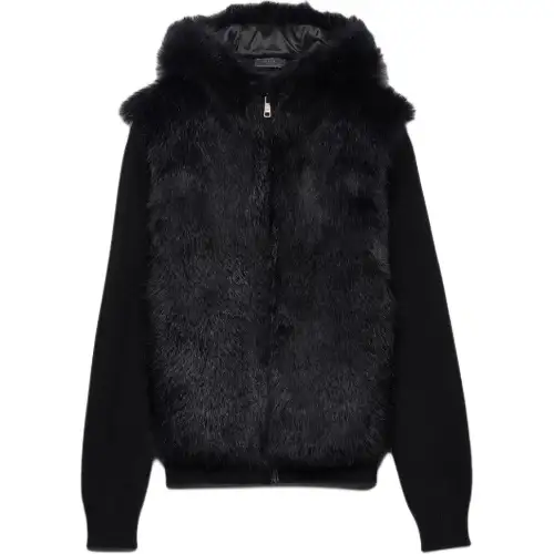 PRADA SS25 Cashmere Sweater Men's Black