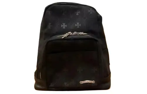 Chrome Hearts Denim Backpack Large Unisex Black