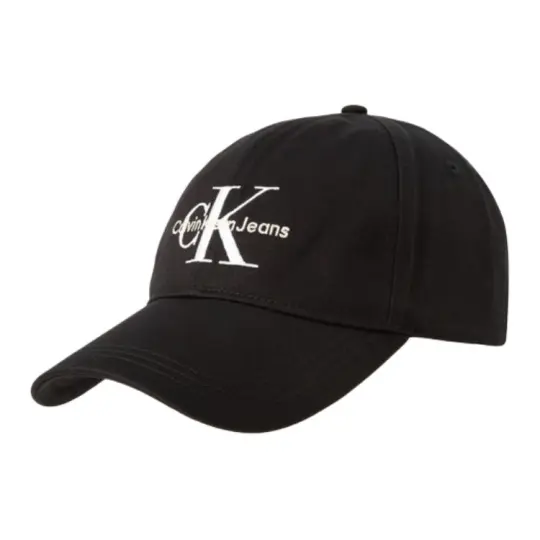 CALVIN KLEIN Cotton Baseball Caps Unisex Black