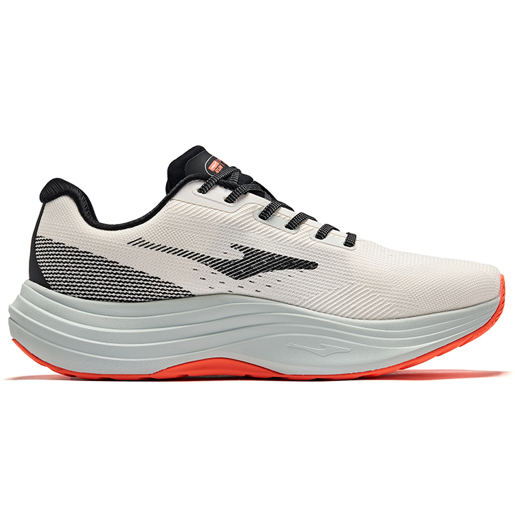 Erke Luanyu Cushioning Lightweight Rebound Low top Casual Training Running Shoes Men’s Microcrystal White Jet Black