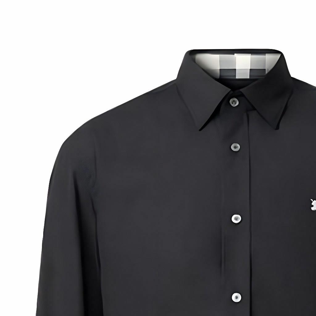 Мужская рубашка Burberry (черная) — фото 5