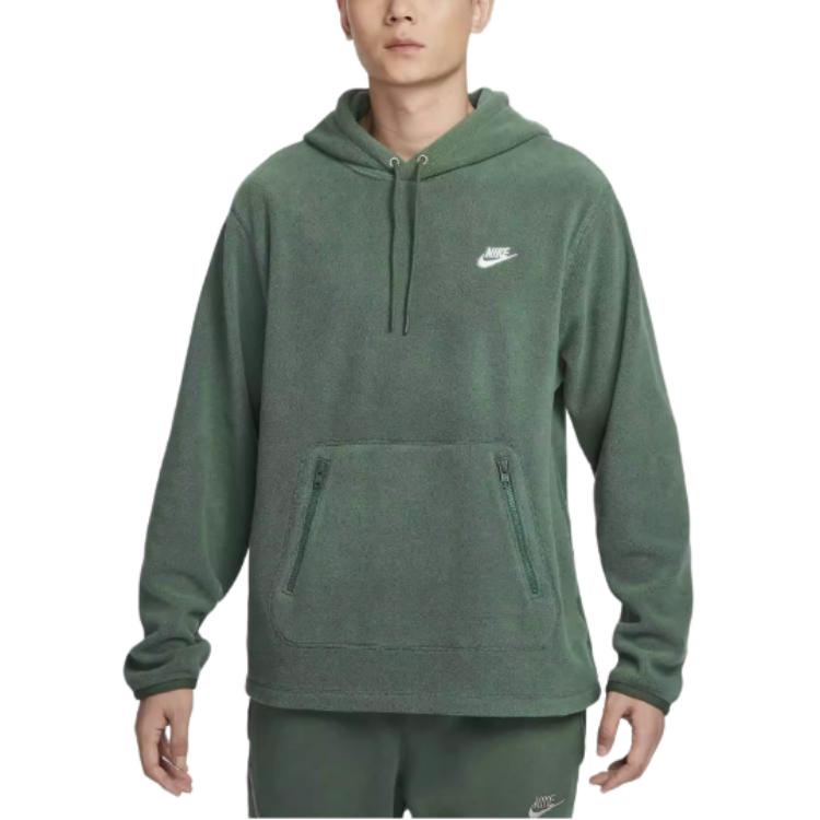 Nike Pullover Hooded Fleece Lined Soft And Comfortable Fleece Clothing Men’s Fir Green