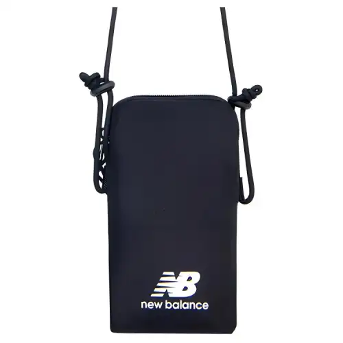 New Balance Fabric Shoulder Bag, Crossbody Bag Unisex Black