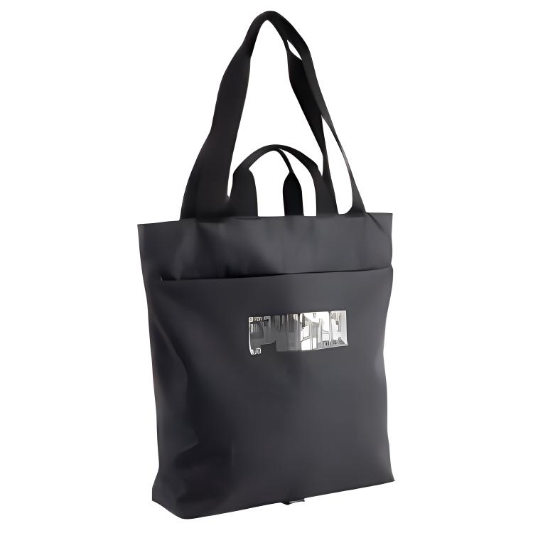 PUMA Athleisure Fabric One Shoulder Handbag Regular Unisex Black & Metallic