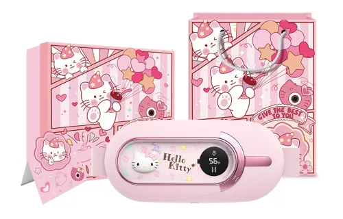 Sanrio Sanrio HelloKitty Hello Kitty Kurome IP co-branded, quick heating, warm palace belt, five levels of heating, hot compress massage, LED display APP controllable, compact and portable, cute and glowing, girlfriend and best friend, menstrual pain relief GS66