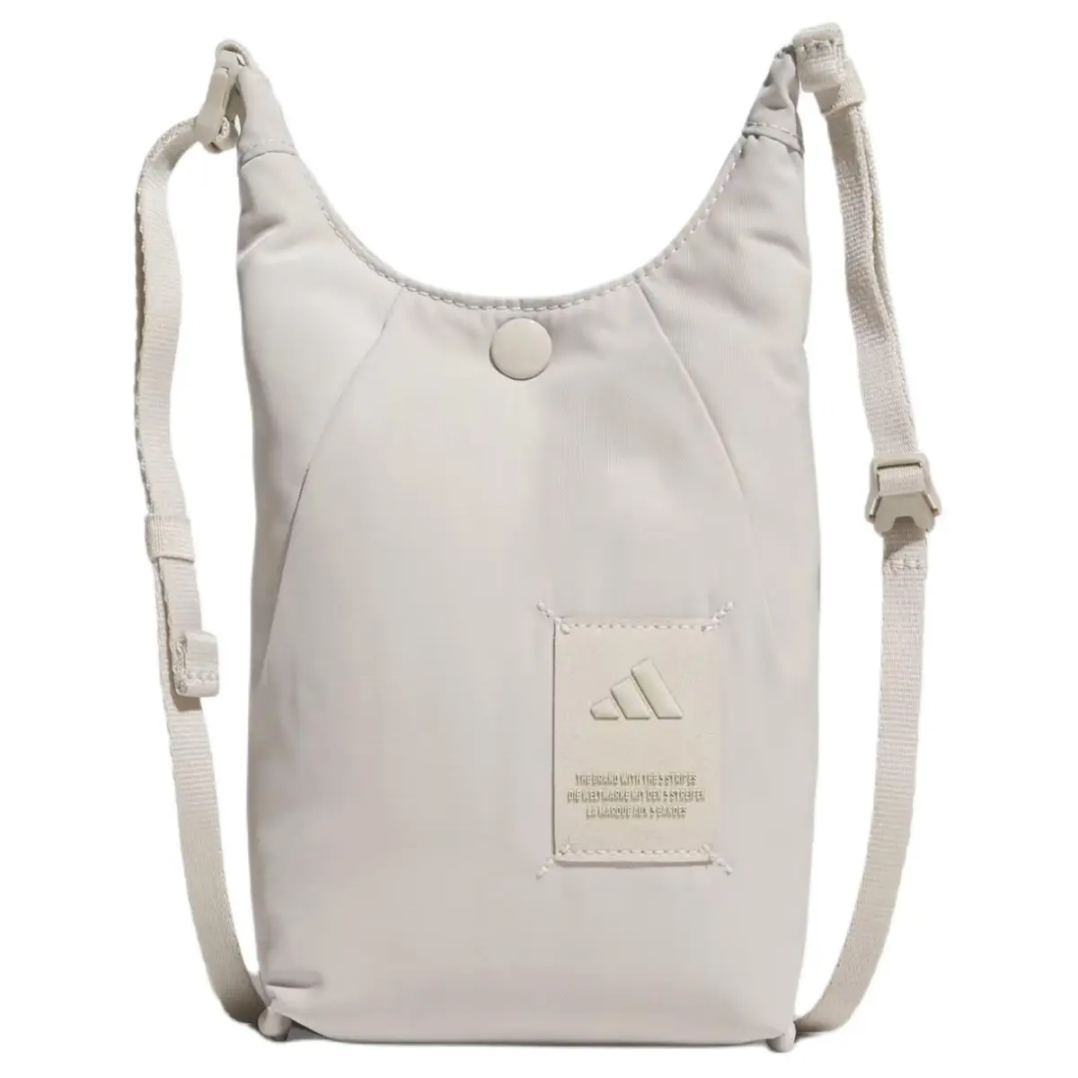 Adidas Polyester One Shoulder Crossbody Cell Phone Pouch Unisex Gray