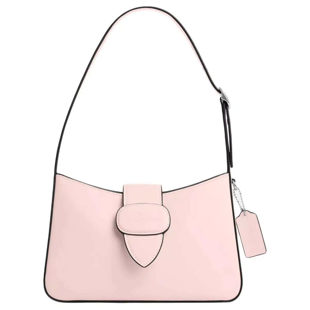 COACH Eliza Refined Calfskin Shoulder Bag Medium Women's Pink