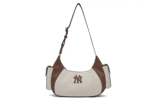 MLB MLB, retro underarm bag, shoulder bag, big white one-shoulder bag for men and women, for beloved