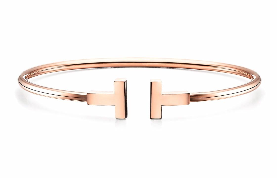 Женское украшение TIFFANY TIFFANY & CO. T TIFFANYCO. T (розовое золото)