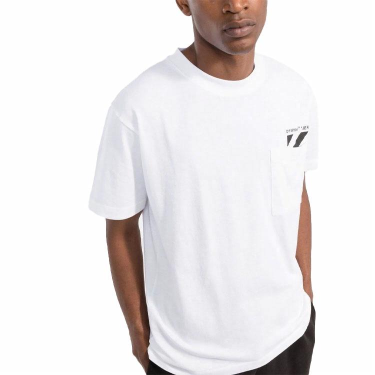 Мужская футболка OFF-WHITE OMAA128C99JER0010110 (черная) — фото 4