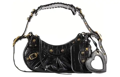 Balenciaga Le Cagole Cow Leather Crossbody Bag, Shoulder Bag Mini Women's Black