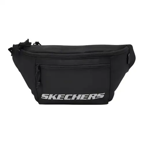 Skechers Fabric Shoulder Bag, Crossbody Bag, Fanny Pack Regular Unisex Carbon Black