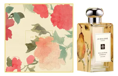 Jo Malone New Year's Limited Edition Blooming British Pear and Freesia Gift Box Perfume Fruity Cologne EDC William Pear Patchouli 100ml