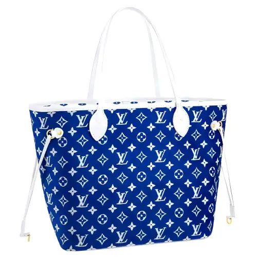 LOUIS VUITTON Neverfull Mm Blue