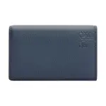 LOEWE Soft Grain Calfskin Card Holder Men's Agate Blue