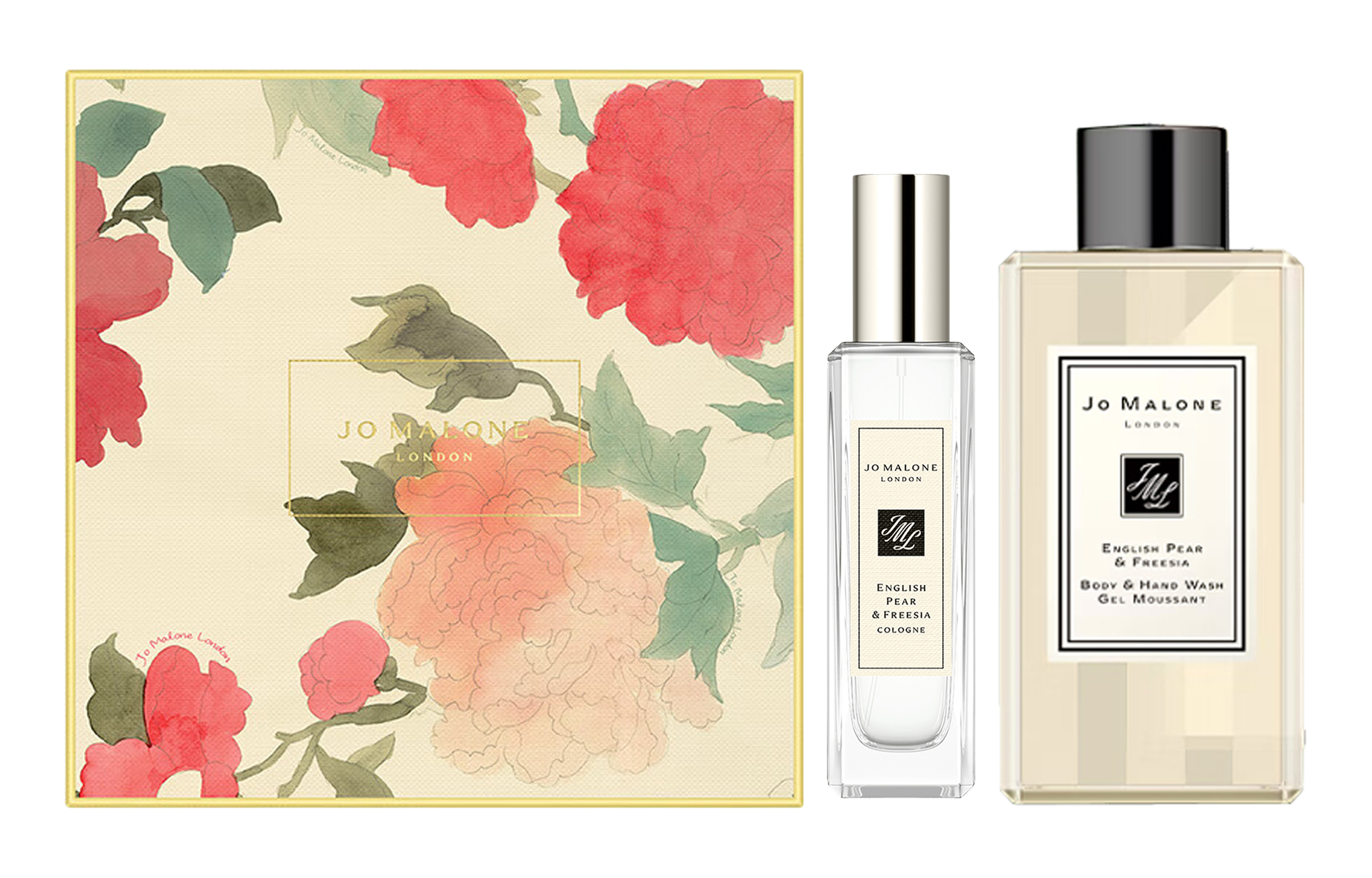 Perfumed gift box, perfume, set, eau de cologne contains rose, Great Britain, 30 ml, 100 ml