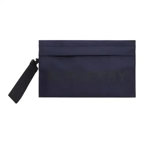 Burberry Nylon Clutch Women's Marine Blue