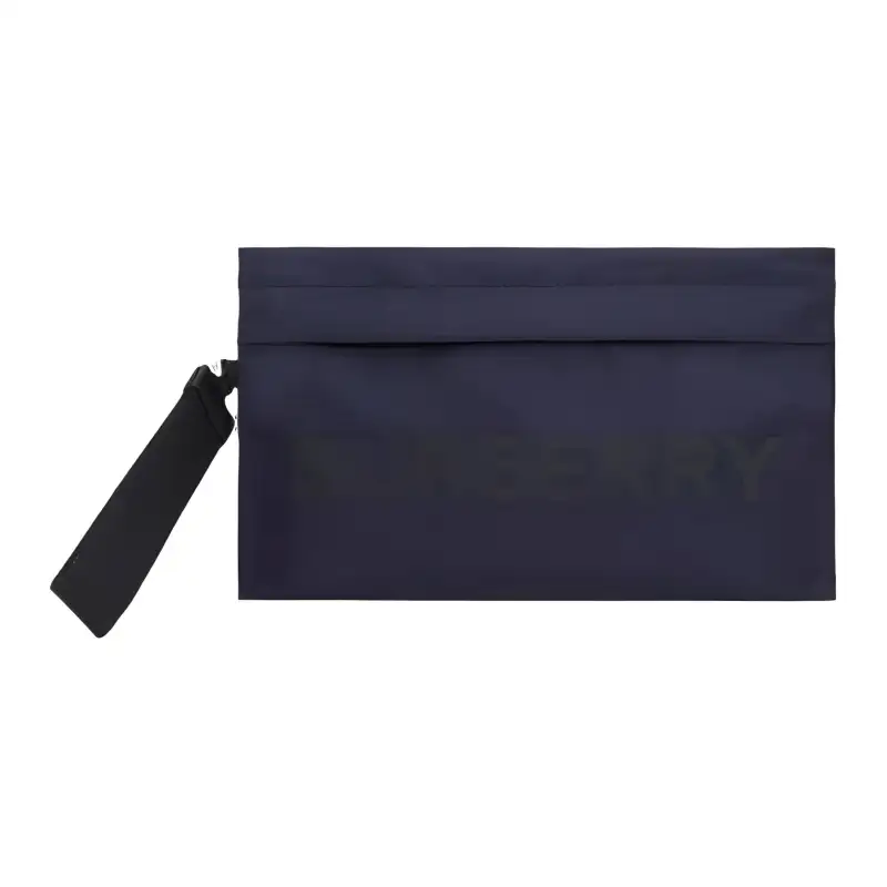 Burberry Nylon Clutch Women's Marine Blue