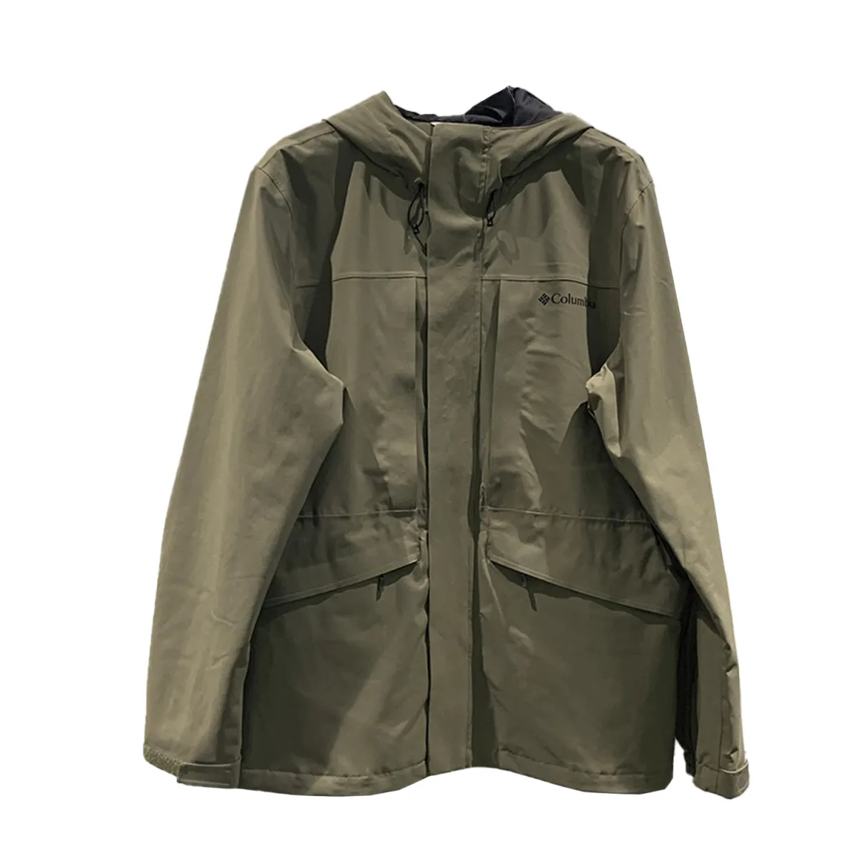 Columbia Waterproof, Windproof, Breathable, And Thermal Windbreaker Jacket Men's Army Green