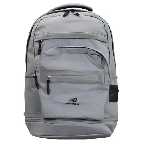 New Balance Multi Pocket Fabric Backpack Unisex Gray