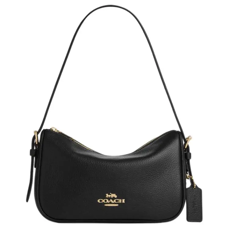 COACH Kailey Cow Leather Handbag, Shoulder Bag Medium Women's Black