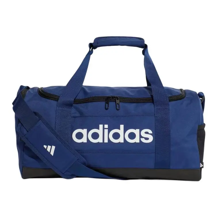 Adidas Polyester One Shoulder Crossbody Handheld Travel Bag Unisex Dark Blue & White