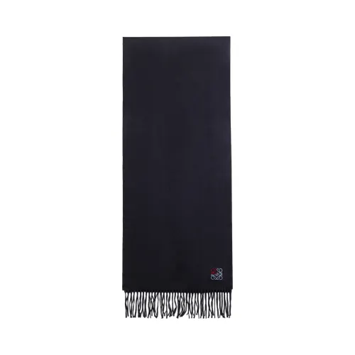 LOEWE Anagram Knit Scarves Unisex Marine Blue