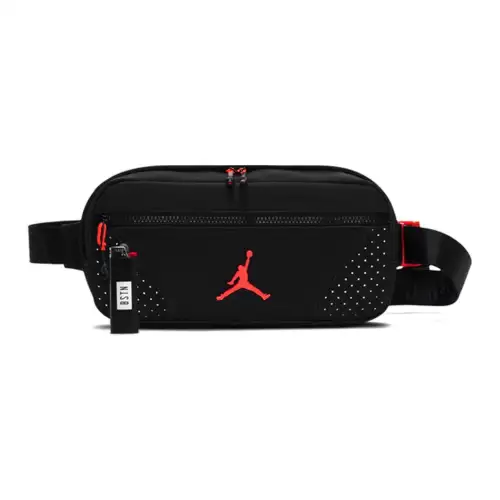 Jordan Suede Crossbody Bag, Sling Bag, Fanny Pack Regular Unisex Black