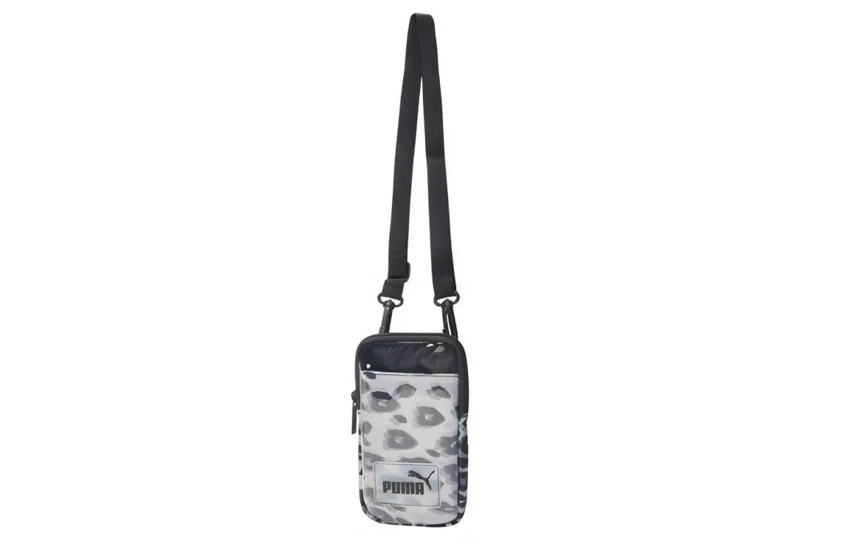 PUMA Fabric Shoulder Bag, Crossbody Bag Regular Unisex Black White