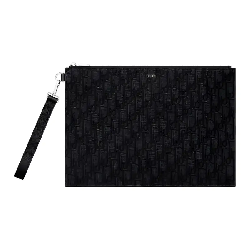 DIOR Fabric Clutch Large Men's Black
