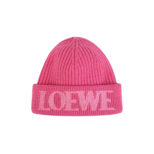 LOEWE Wool Beanies Women's Pink